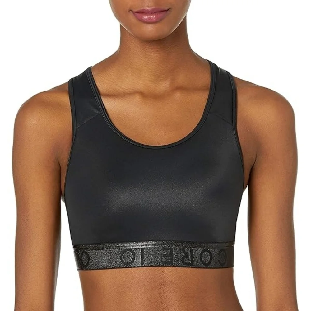 Core 10 Women's (XS-3X) Studiotech Strappy Yoga Bralette Sports Bra, Size 1X